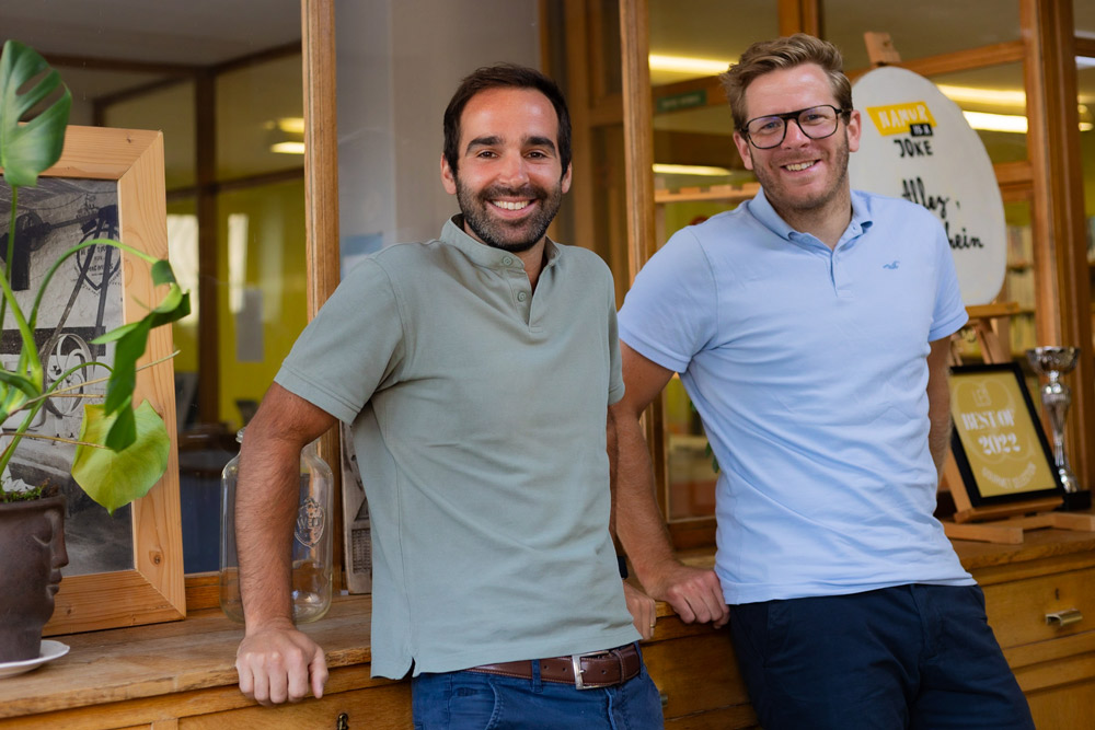 Paul Navez et Laurent Gilain! Fondateurs de Wow Biscuits à Namur