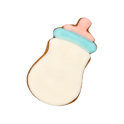 Biscuit personnalisé pour une babyshower - Biberon