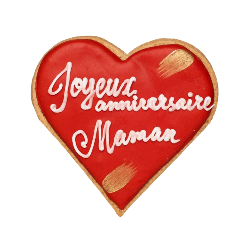 Biscuit personnalisé pour un anniversaire d'une maman