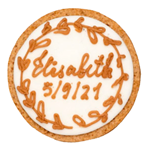 Biscuit glaçé personnalisé pour un baptême épuré