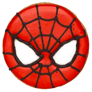 Biscuit personnalisé spiderman pour un anniversaire