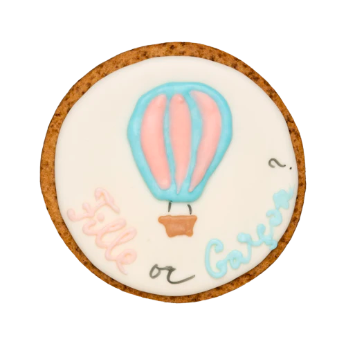 Biscuit personnalisé pour annoncer une grossesse - Fille ou garçon ?